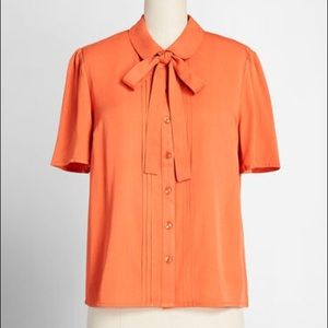 NWT ModCloth x Princess Highway Tie-Neck Blouse